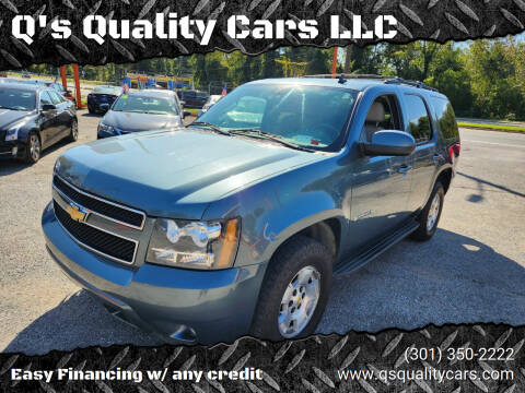 2009 Chevrolet Tahoe for sale at Q's Quality Cars LLC in Capitol Heights MD