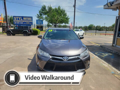 2017 Toyota Camry for sale at STYL MOTORS in Pasadena TX