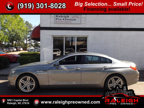 2013 BMW 6 Series for sale at Raleigh Pre-Owned in Raleigh NC