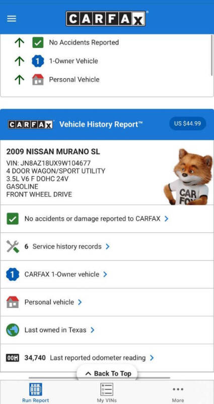 2009 Nissan Murano SL