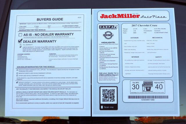 2017 Chevrolet Cruze LT Auto