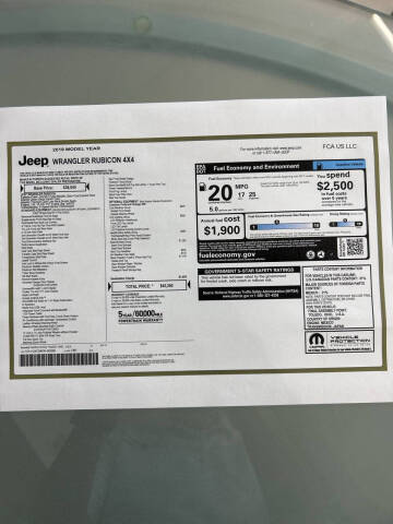 2019 Jeep Wrangler Rubicon