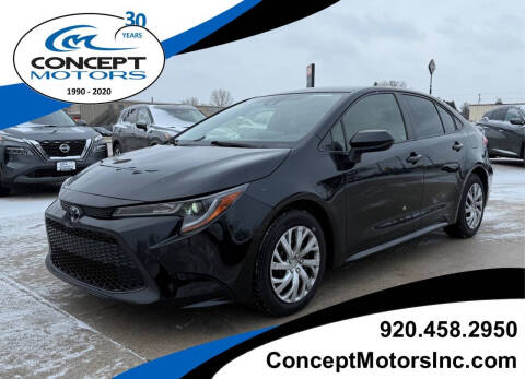 2020 Toyota Corolla for sale at CONCEPT MOTORS INC in Sheboygan WI