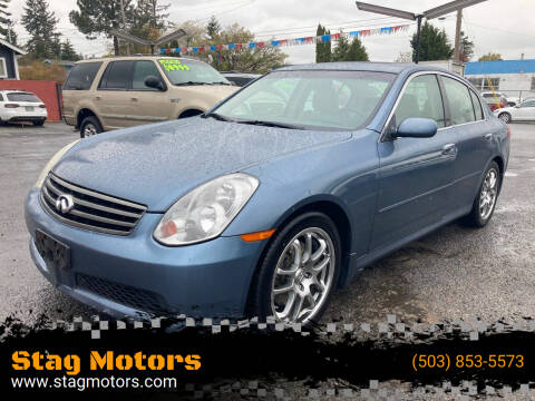2005 Infiniti G35 for sale at Stag Motors in Portland OR