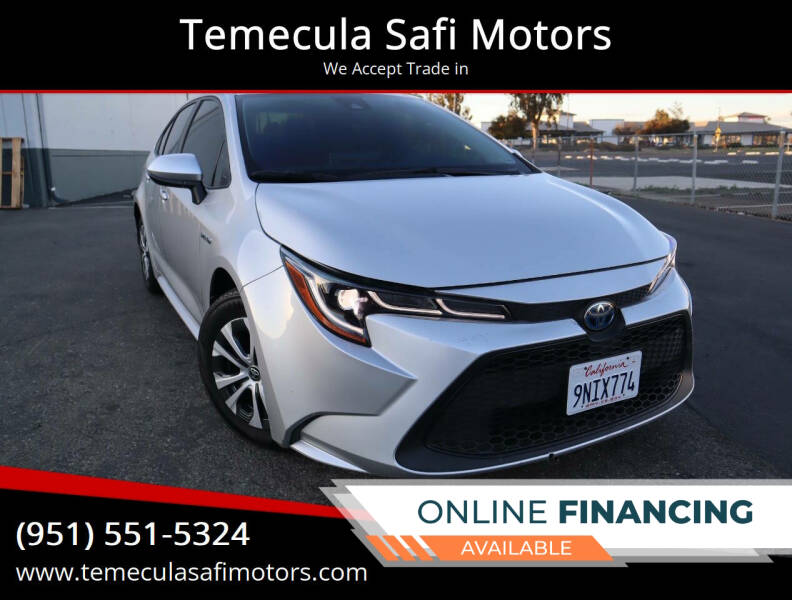 2021 Toyota Corolla Hybrid for sale at Temecula Safi Motors in Temecula CA