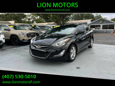2014 Hyundai Elantra for sale at LION MOTORS in Orlando FL