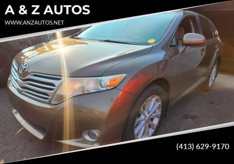 2010 Toyota Venza for sale at A & Z AUTOS in Westfield MA