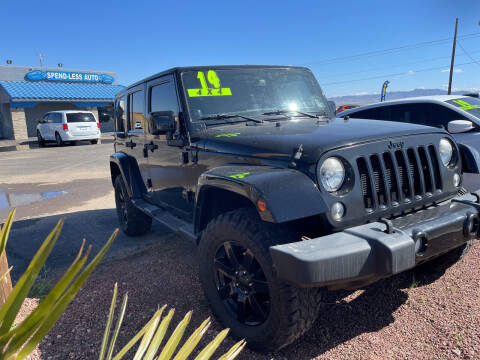 2014 Jeep Wrangler Unlimited for sale at SPEND-LESS AUTO in Kingman AZ