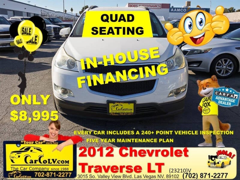 2012 Chevrolet Traverse for sale at The Car Company - Buy Here Pay Here in Las Vegas NV