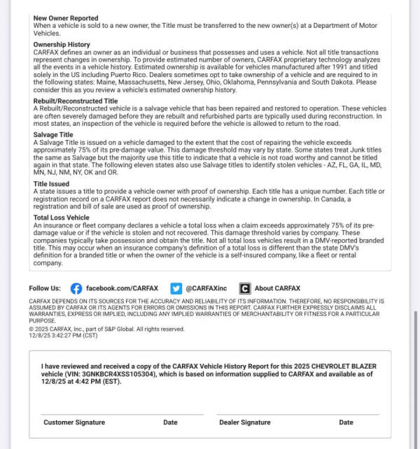 2025 Chevrolet Blazer LT