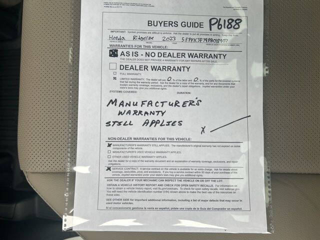 2023 Honda Ridgeline RTL-E