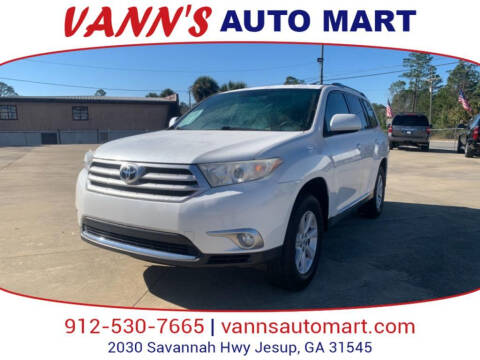 2012 Toyota Highlander for sale at VANN'S AUTO MART in Jesup GA
