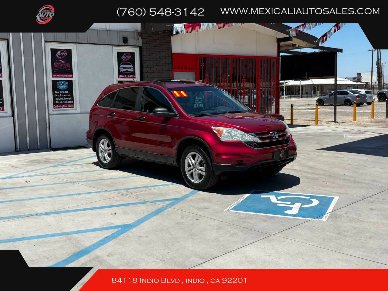 Red 2011 Honda CR-V EX EX 4dr SUV 1