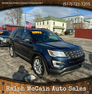 2016 Ford Explorer for sale at Ralph McCain Auto Sales in Lansing MI