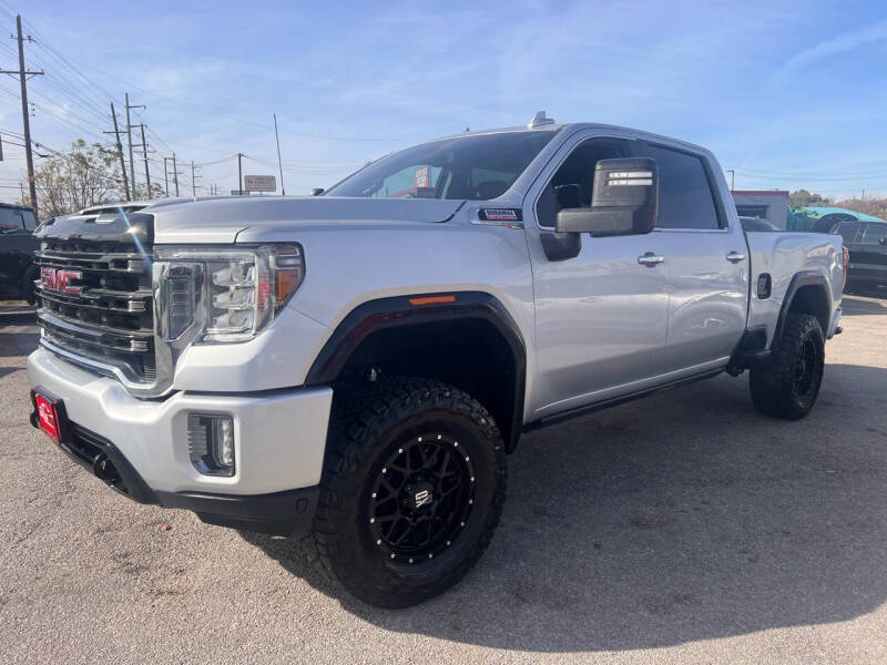 Used 2023 GMC Sierra 2500HD SLT with VIN 1GT49NEY0PF114784 for sale in Garland, TX