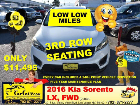 2016 Kia Sorento for sale at The Car Company in Las Vegas NV
