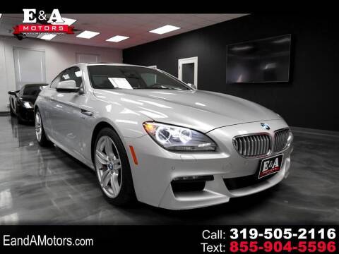 2012 BMW 6 Series for sale at E&A Motors in Waterloo IA