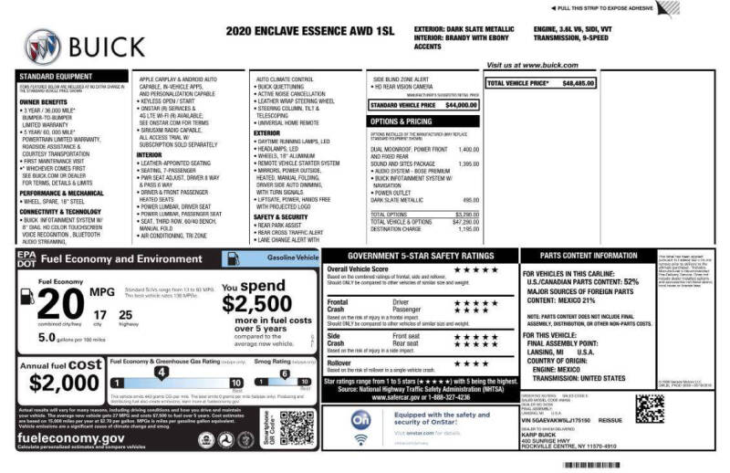 2020 Buick Enclave Essence