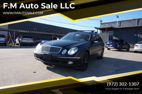 2004 Mercedes-Benz E-Class for sale at F.M Auto Sale LLC in Dallas TX