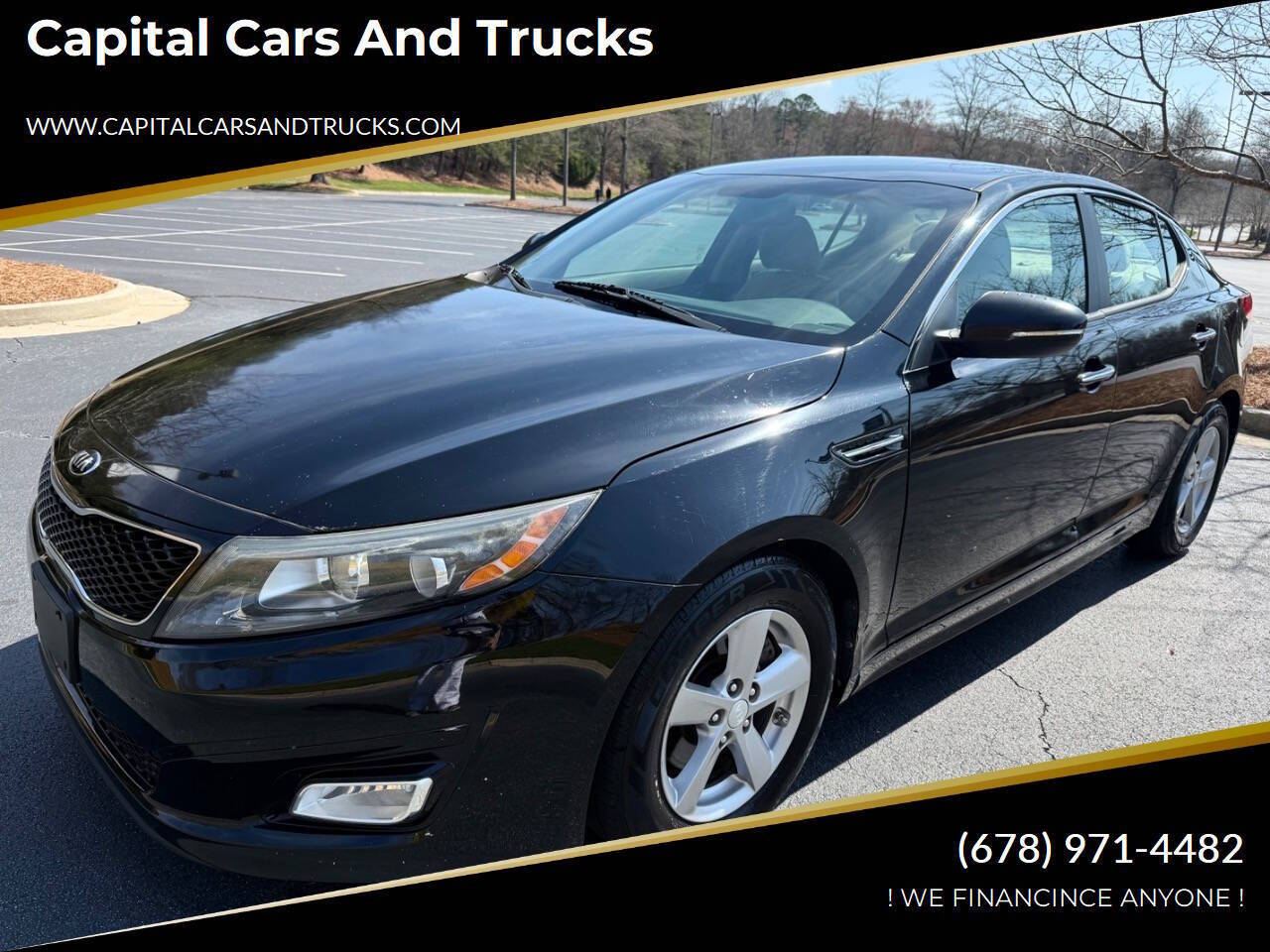 Black 2014 Kia Optima LX LX 4dr Sedan 1