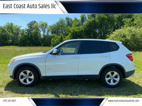 2011 BMW X3 for sale at East Coast Auto Sales llc in Virginia Beach VA