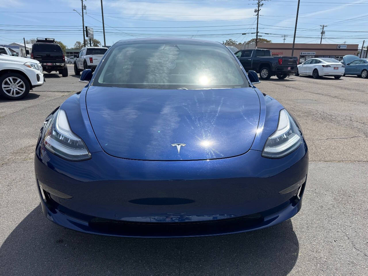 Dk. Blue 2018 Tesla Model 3 Long Range AWD Long Range 4dr Fastback 2