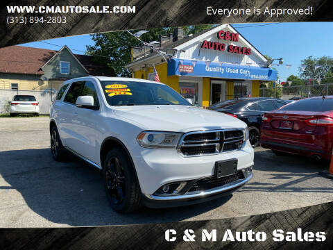 2015 Dodge Durango for sale at C & M Auto Sales in Detroit MI