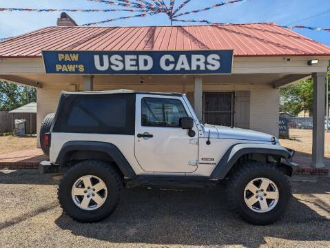 2012 Jeep Wrangler for sale at Paw Paw's Used Cars in Alexandria LA