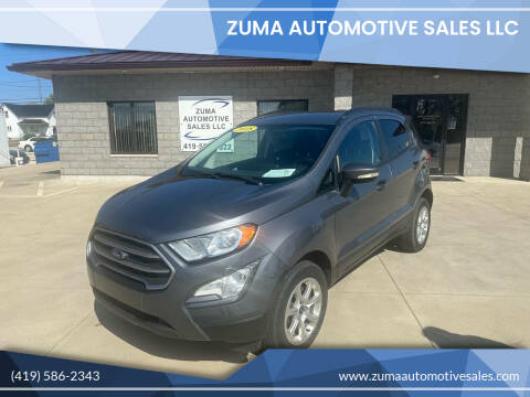 2018 Ford EcoSport for sale at Zuma Automotive Sales LLC in Celina OH