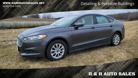 2016 Ford Fusion for sale at R & R AUTO SALES in Juda WI