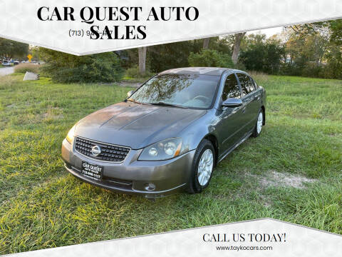 2006 Nissan Altima for sale at CAR QUEST AUTO SALES in Houston TX