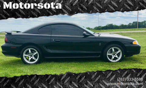 1998 Ford Mustang SVT Cobra for sale at Motorsota in Becker MN