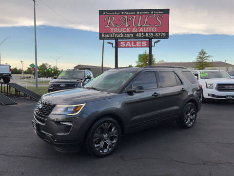 2018 Ford Explorer for sale at RAUL'S TRUCK & AUTO SALES, INC in Oklahoma City OK