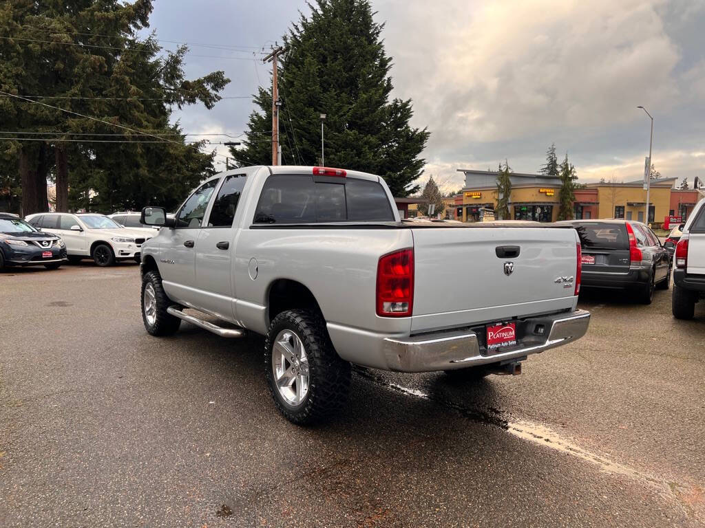 2005 Dodge Ram 1500 for sale at PLATINUM AUTO SALES INC in Lacey, WA