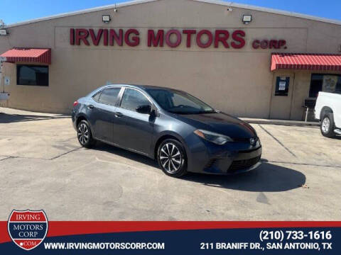 2016 Toyota Corolla for sale at Irving Motors Corp in San Antonio TX