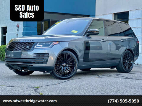 2019 Land Rover Range Rover for sale at S&D Auto Sales in West Bridgewater MA