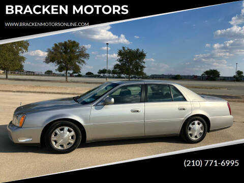 2004 Cadillac DeVille for sale at BRACKEN MOTORS in San Antonio TX