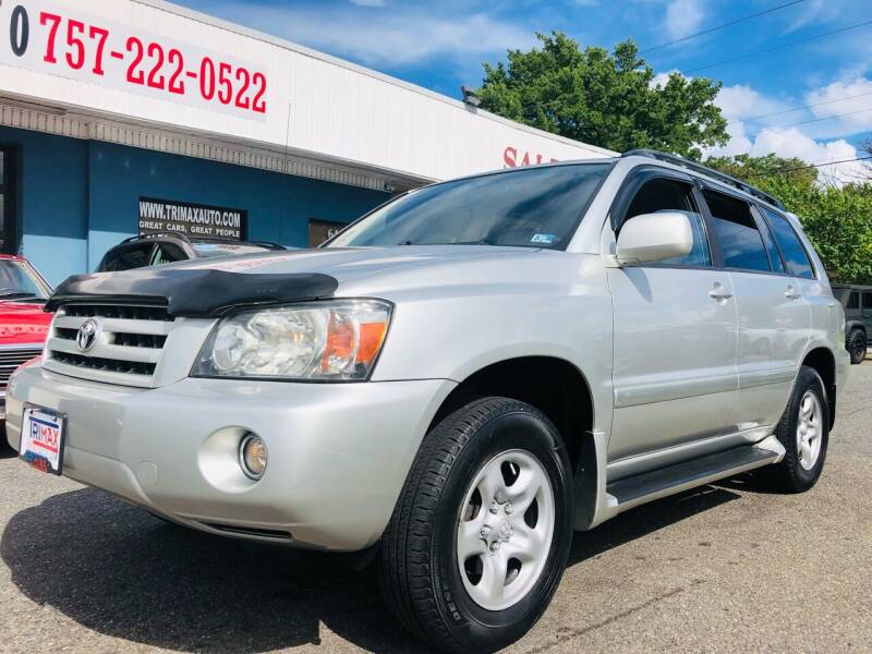 2007 Toyota Highlander for sale at Trimax Auto Group in Norfolk VA