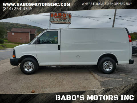 2016 GMC Savana for sale at BABO'S MOTORS INC in Johnstown PA