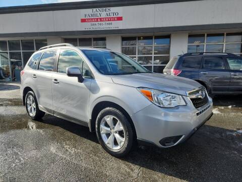 2014 Subaru Forester for sale at Landes Family Auto Sales in Attleboro MA
