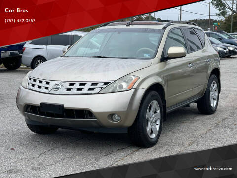 2005 Nissan Murano for sale at Car Bros in Virginia Beach VA