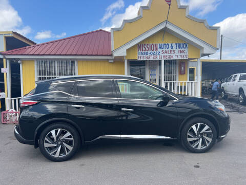 2018 Nissan Murano for sale at Mission Auto & Truck Sales, Inc. in Mission TX