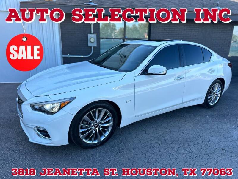 2020 Infiniti Q50 for sale at Auto Selection Inc. in Houston TX
