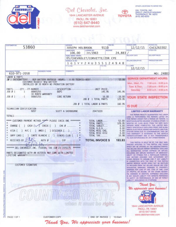 2005 Chevrolet Corvette