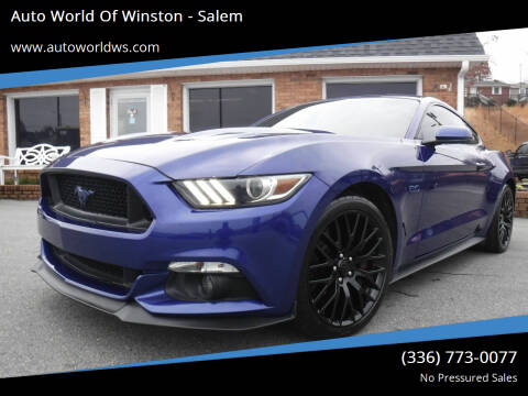 2016 Ford Mustang for sale at Auto World Of Winston - Salem in Winston Salem NC
