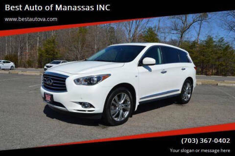 2014 Infiniti QX60 for sale at Best Auto of Manassas INC in Manassas VA