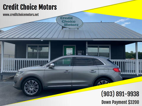 2016 Lincoln MKX for sale at Credit Choice Motors in Sherman TX