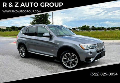 2016 BMW X3 for sale at R & Z AUTO GROUP in Austin TX