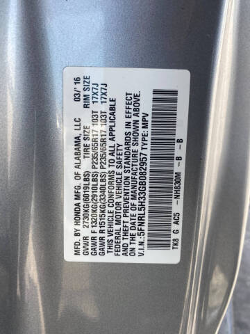 2016 Honda Odyssey SE