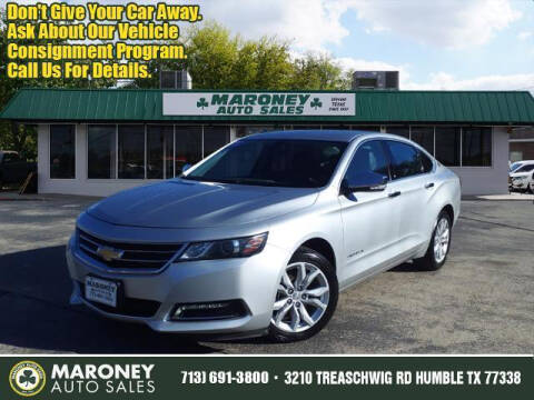 2018 Chevrolet Impala for sale at Maroney Auto Sales in Humble TX